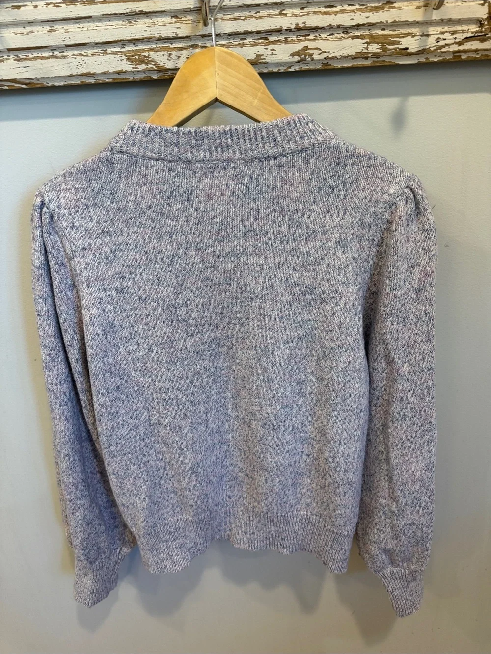 Marine‎ Layer Alma Marled Blouson Sleeve Sweater Size Large